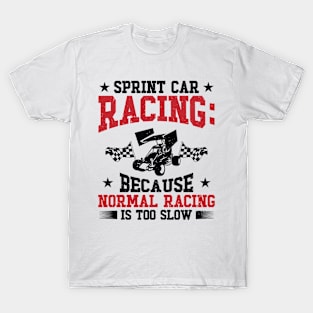 Sprint Car Dirt Track Racing T-Shirt